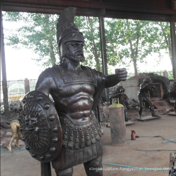 Hot sales life size Roman antique cast bronze warrior sculpture for outdoor decoration